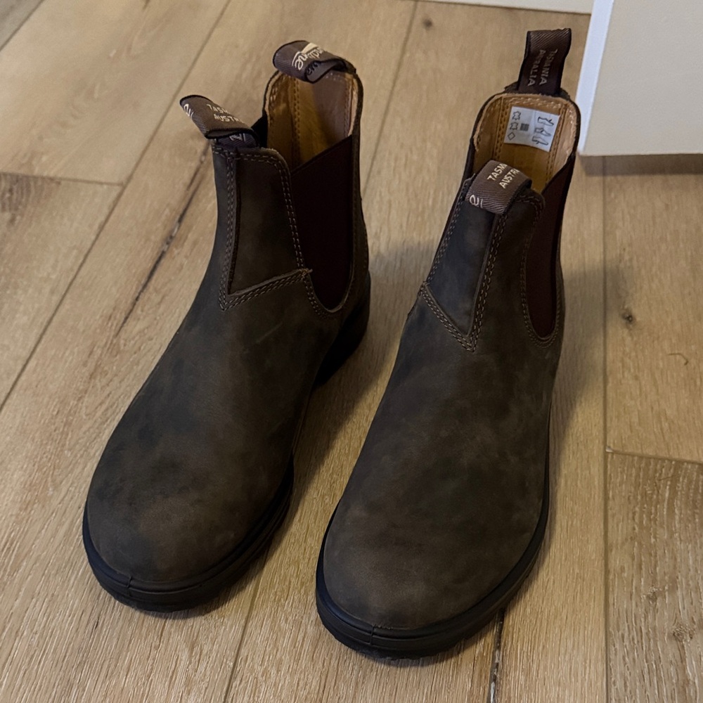 Blundstone Unisex Rustic Brown Leather Boots (Mens 8/Womens 10/UK & Australia 7) - Picture 4 of 7